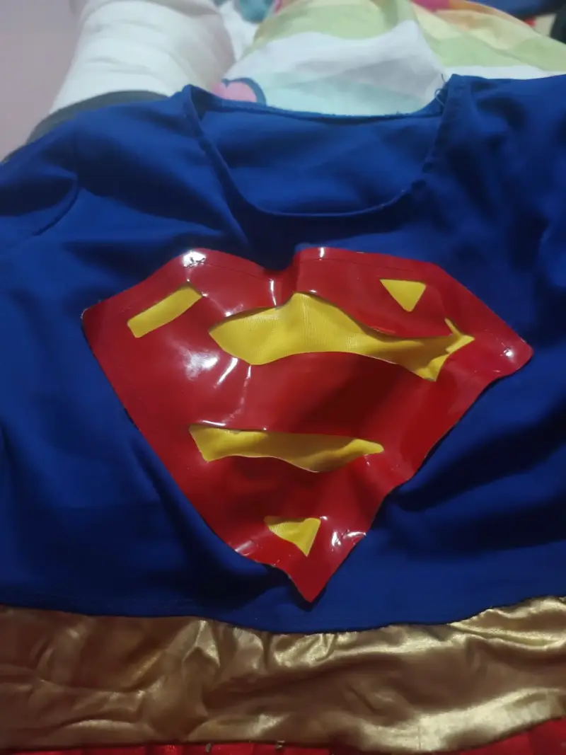 Disfraz de Superhéroe para Niña Azul y Rojo - 4