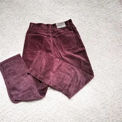 Pantalones de Cotelé Burdeos Ralph Lauren Talla 36 - miniatura 4