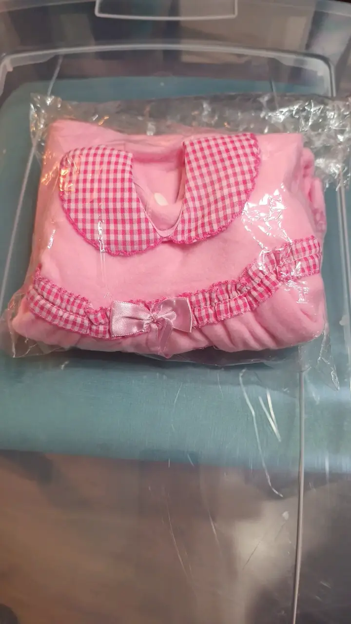 Conjunto de bebé rosado con gorro - 2