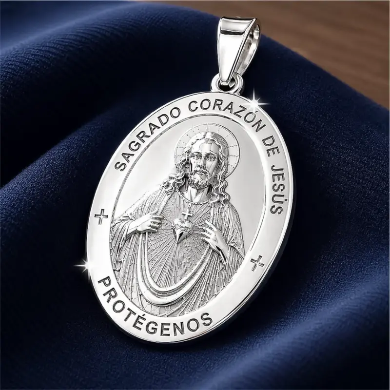 Medalla de Plata Sagrado Corazón de Jesús - 1