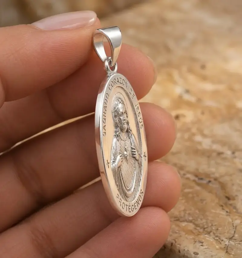 Medalla de Plata Sagrado Corazón de Jesús - 2