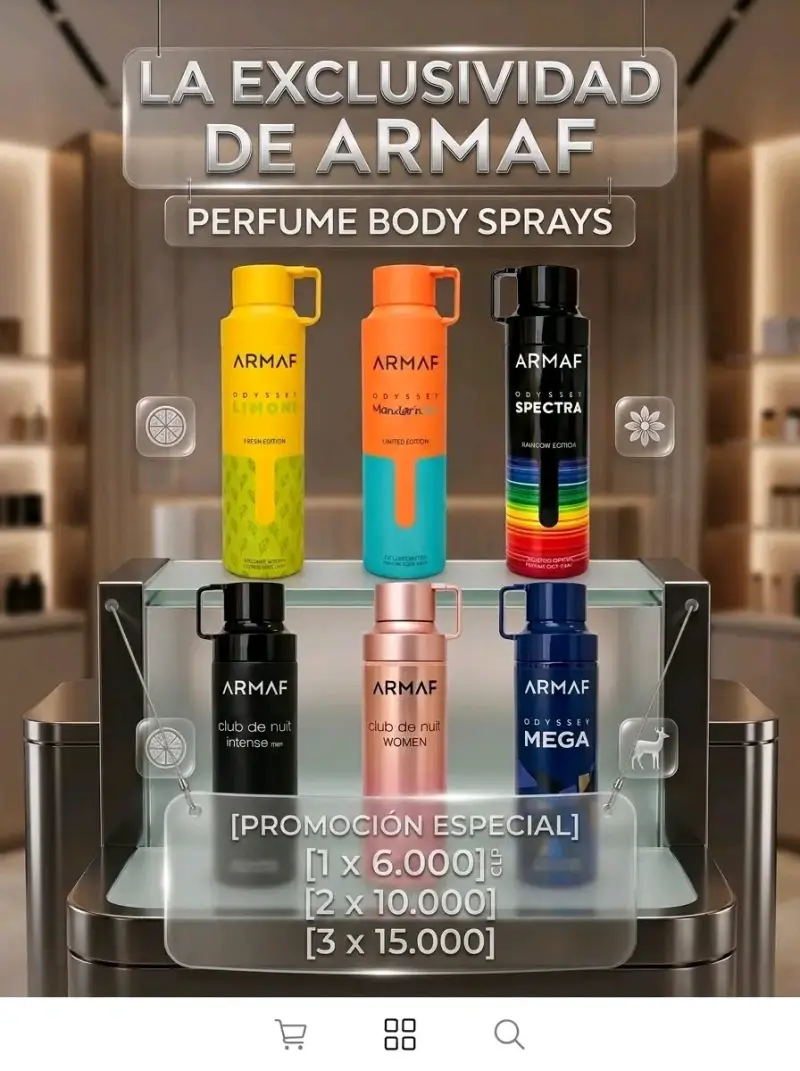 Set de Body Sprays Armaf Exclusivos - 2