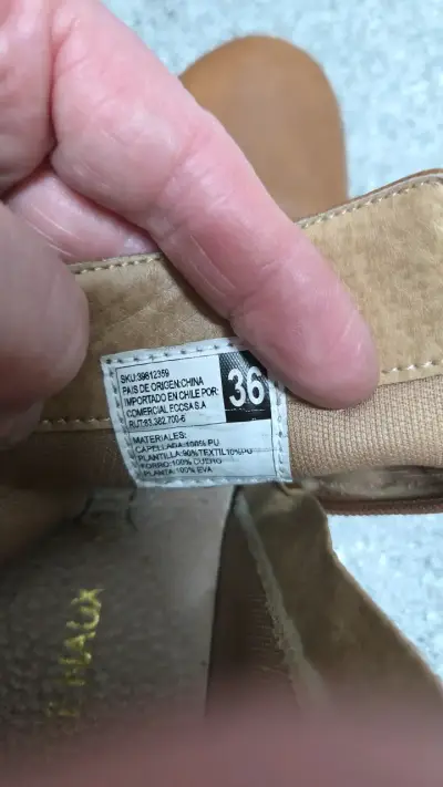 Botines de cuerina PU marrón con hebilla - miniatura 5