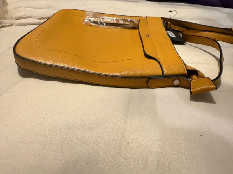 Cartera cruzada amarilla Isadora con cierre - 2