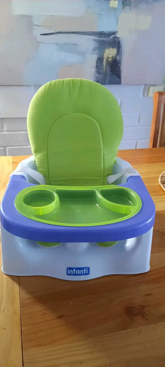 Silla de comer alzador Infanti verde - 1