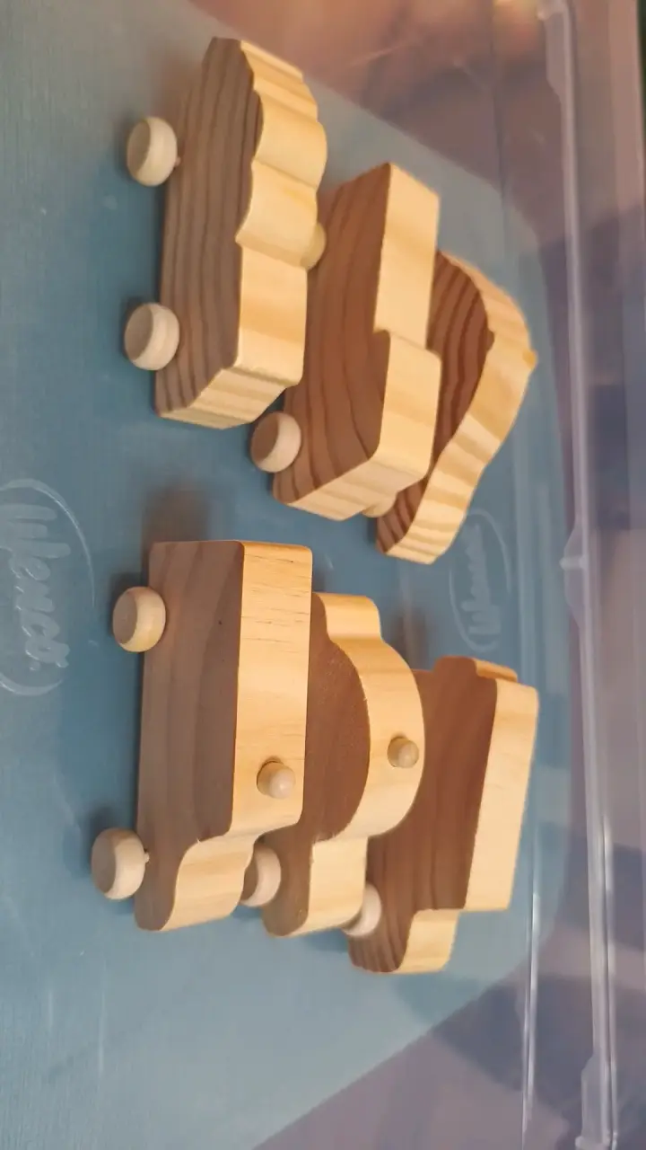 Set de autos de madera para niños - 2