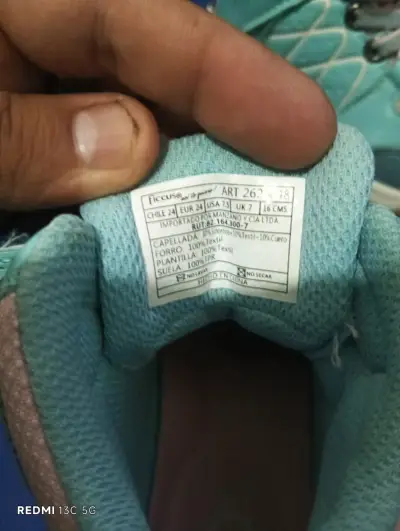 Zapatillas outdoor para niños color turquesa - miniatura 2