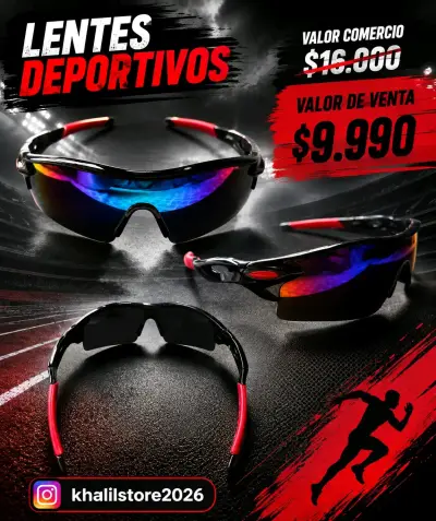 Lentes deportivos polarizados unisex - miniatura 1