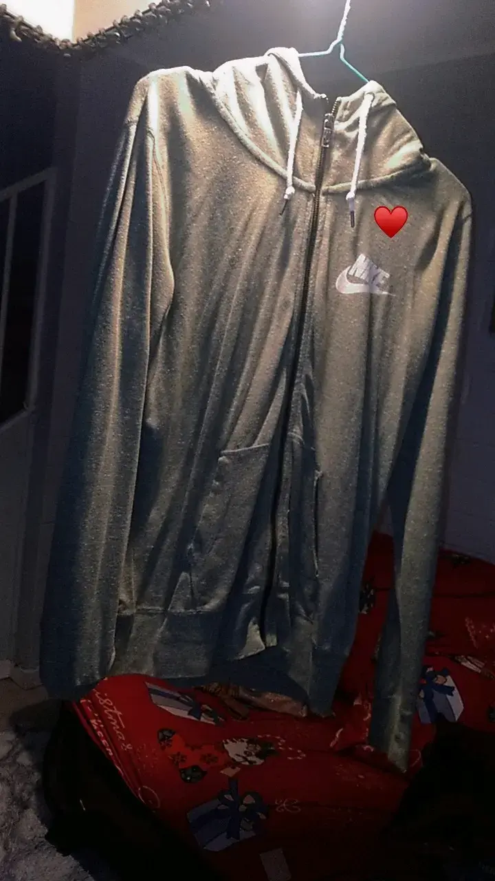 Polerón con capucha Nike gris