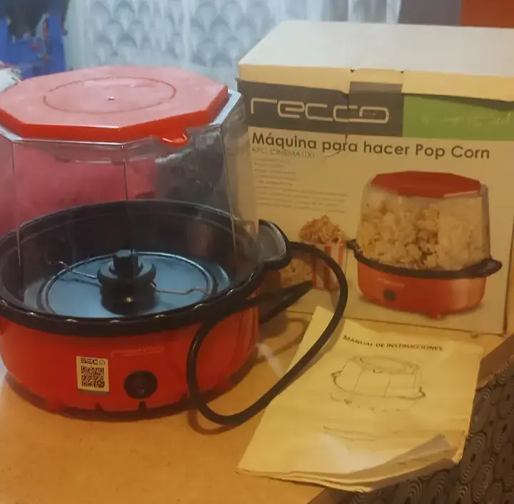 Máquina para hacer Pop Corn Recco roja - 3