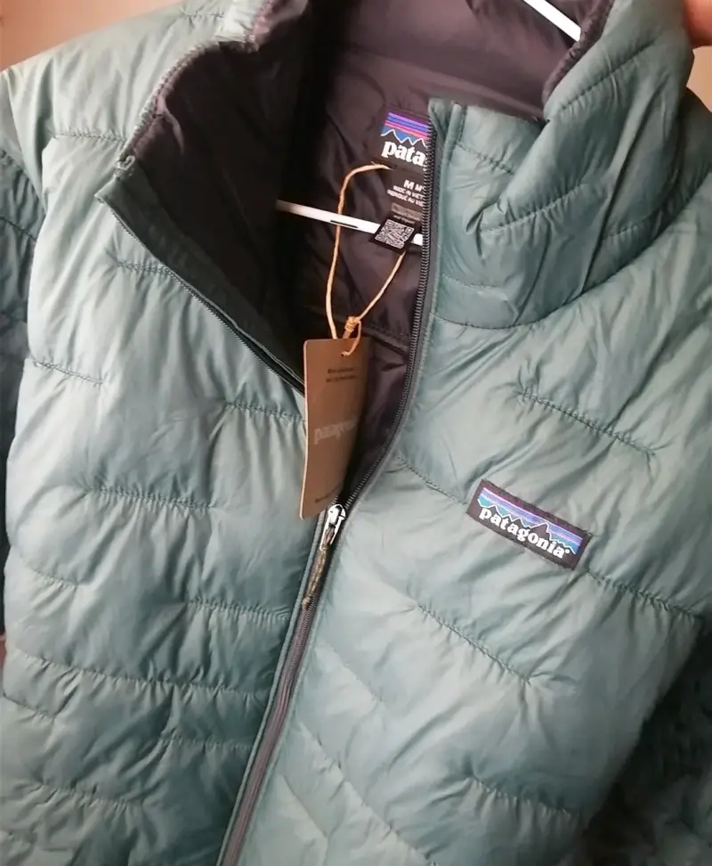 Chaqueta micro Puff verde Patagonia, M, Nueva - 1