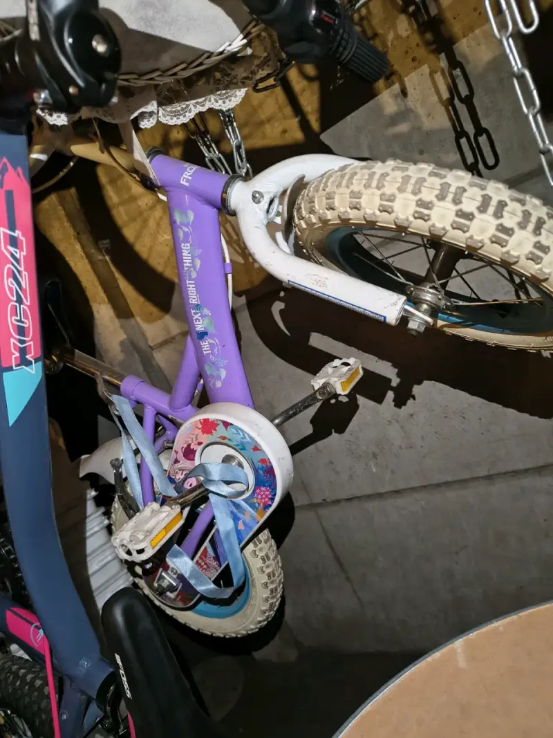 Bicicleta infantil Frozen morada - 1