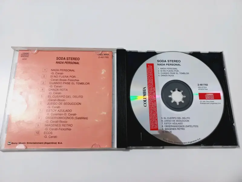 CD de música Soda Stereo Nada Personal - 2