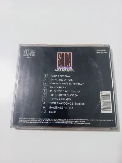 CD de música Soda Stereo Nada Personal - miniatura 4