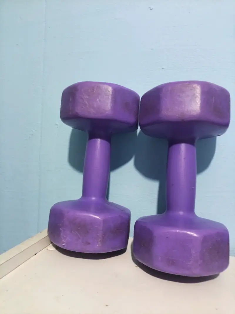 Mancuernas de 2.5 kg color morado - 3