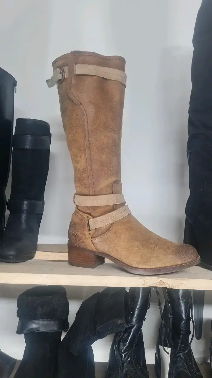 Botas de cuero marrón UGG para mujer - 1