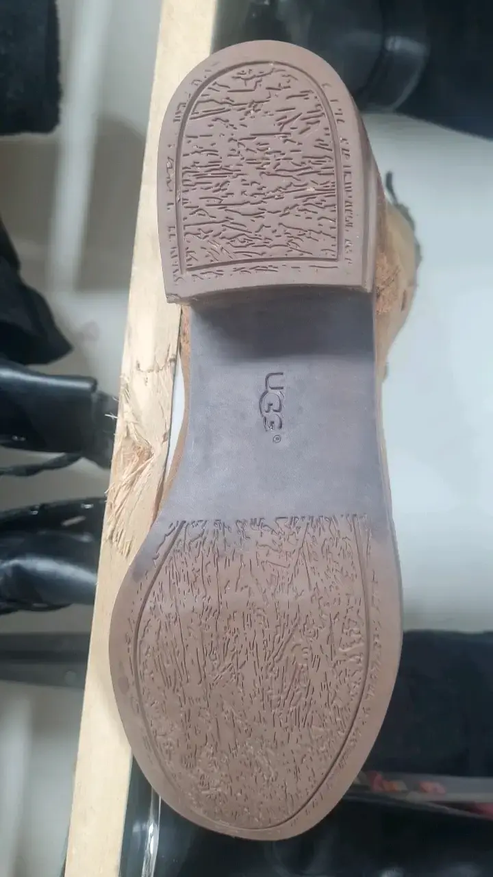 Botas de cuero marrón UGG para mujer - 2