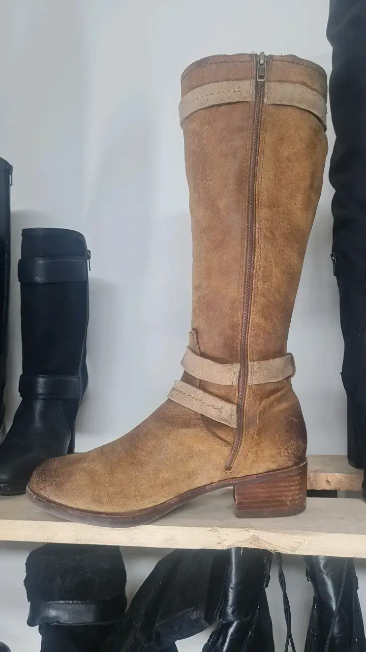 Botas de cuero marrón UGG para mujer - 5