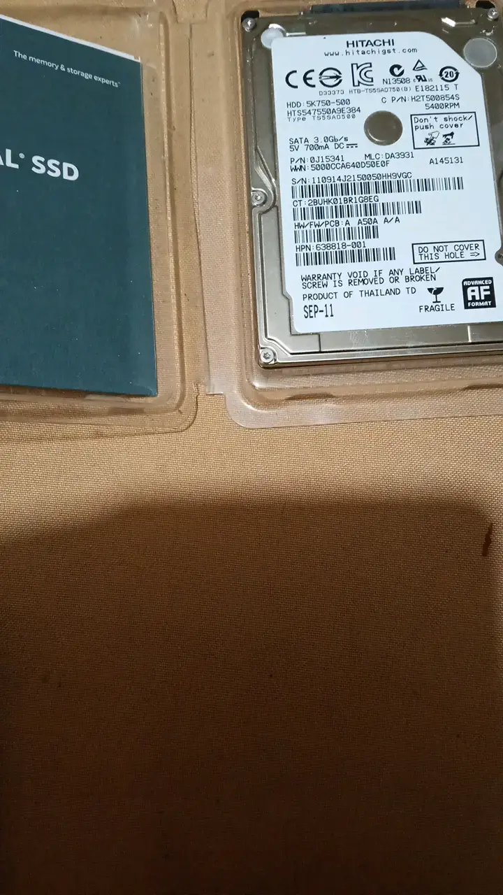Disco duro Hitachi 500GB SATA 3.0Gb/s