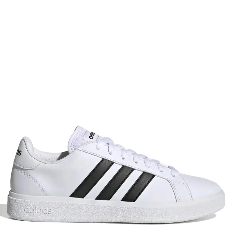 Zapatillas deportivas blancas Adidas con rayas negras - 1