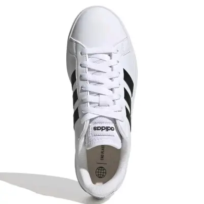 Zapatillas deportivas blancas Adidas con rayas negras - miniatura 2