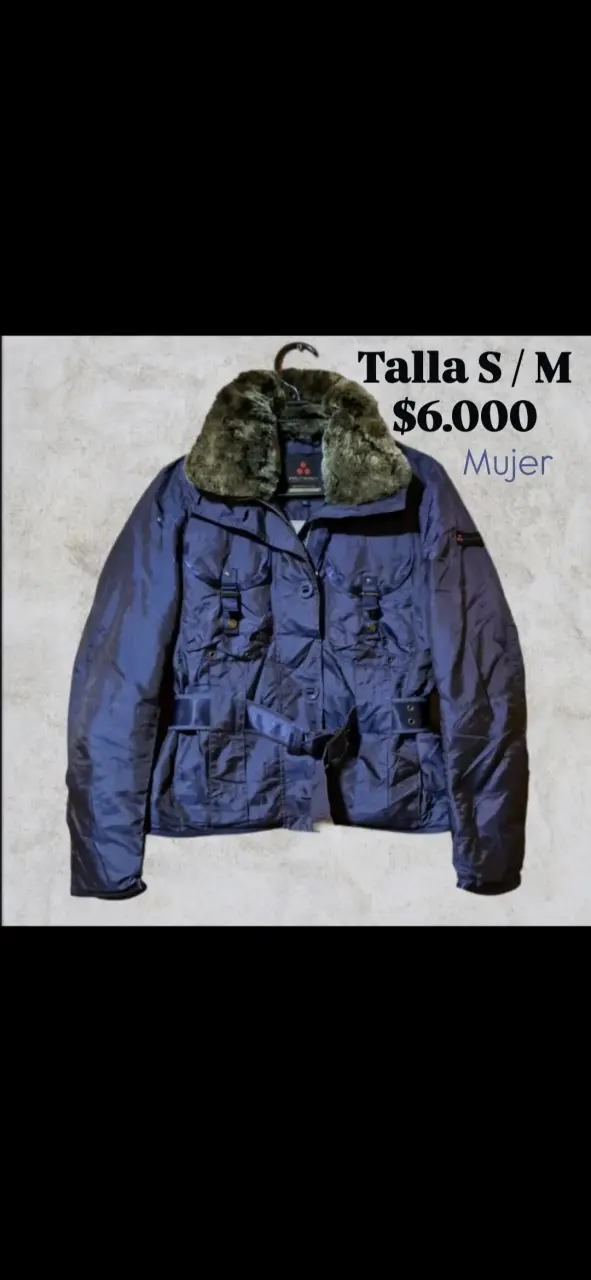 Chaqueta azul/ morada de mujer