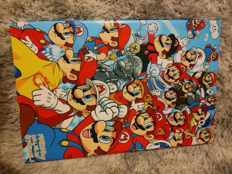 Cuadro decorativo Mario Day edición especial