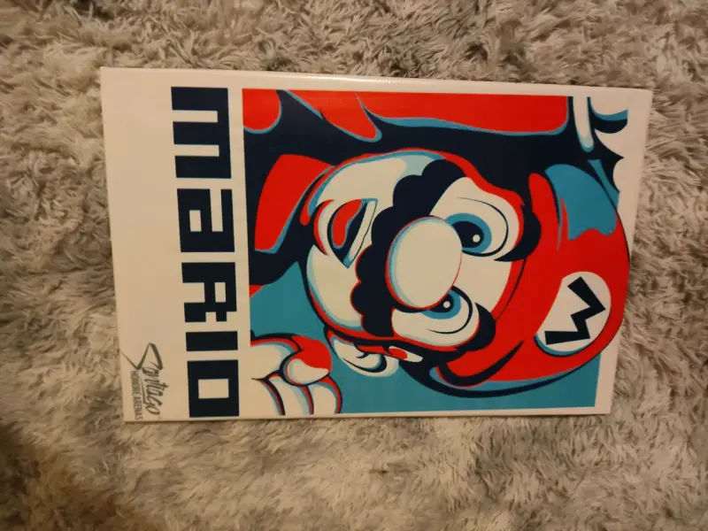 Cuadro decorativo Mario Bros estilo pop art