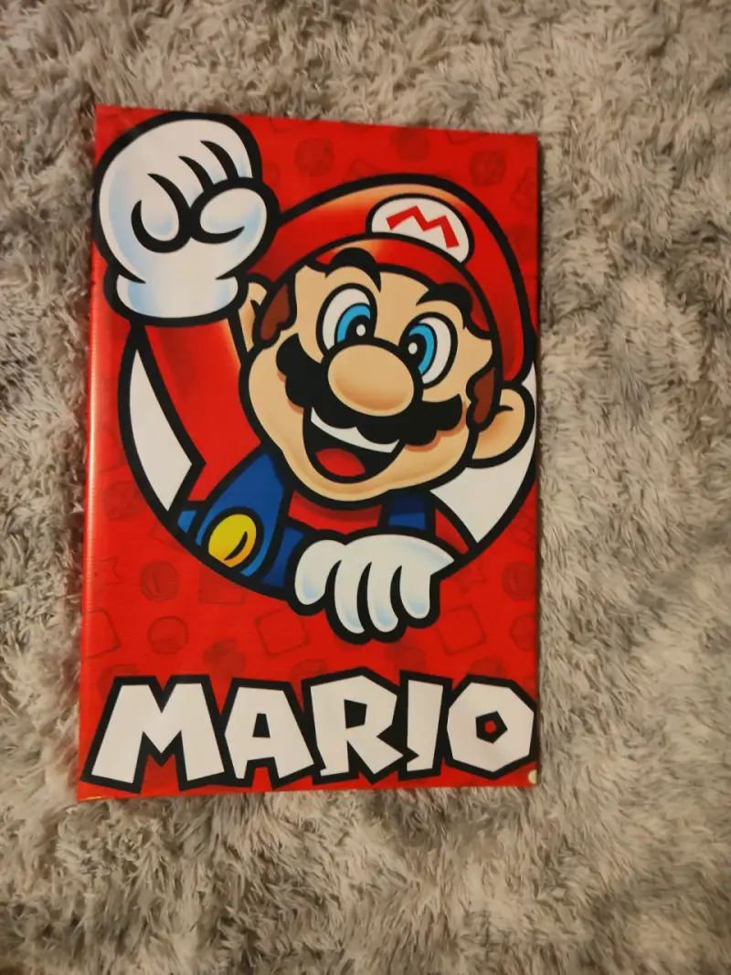 Cuadro decorativo de Mario Bros en rojo