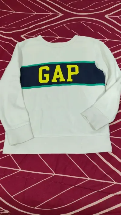 Polerón blanco GAP Kids con logo - miniatura 1