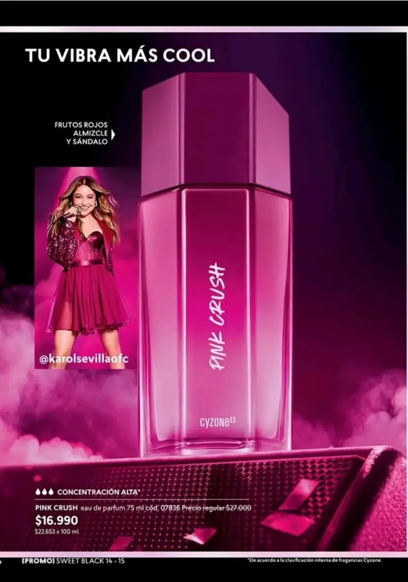 Perfume Cyzone Pink Crush 75 ml