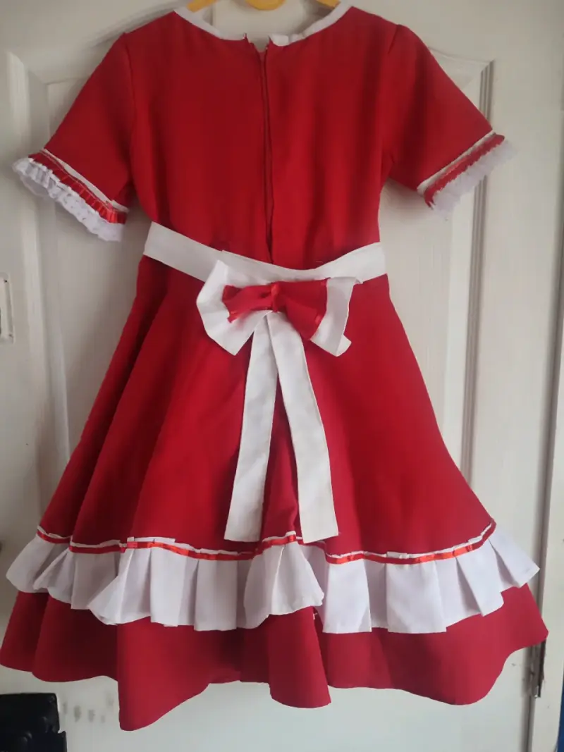 Vestido de cueca más falso con encajes y volantes - 2