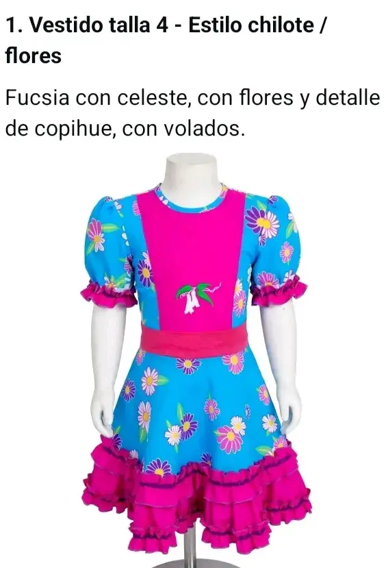 vestido de cueca - 1