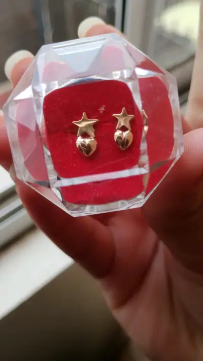 Se venden aros de oro de niña 18k - miniatura 2