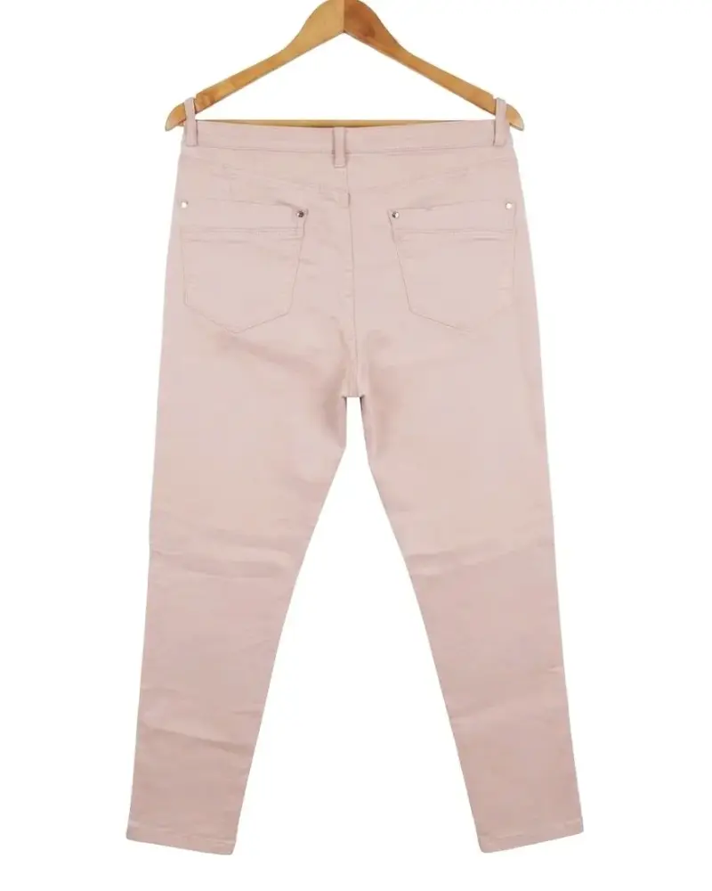 Pantalones rosa palo para mujer estilo casual - 2