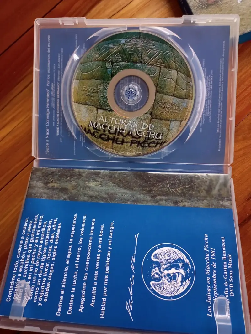 DVD Los Jaivas Alturas de Macchu Picchu 1981 - 4