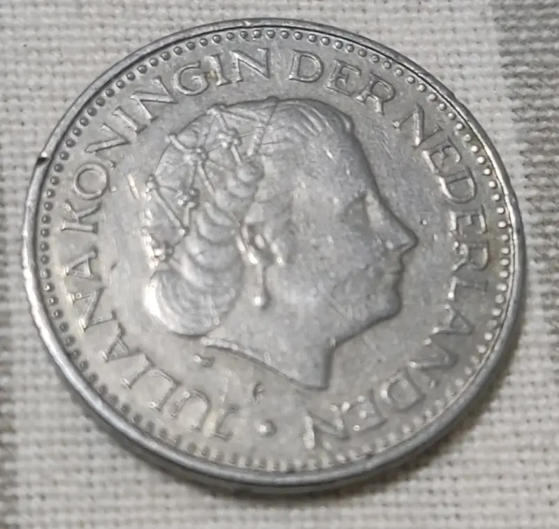 Moneda de 1 Gulden de 1972 Países Bajos - 1