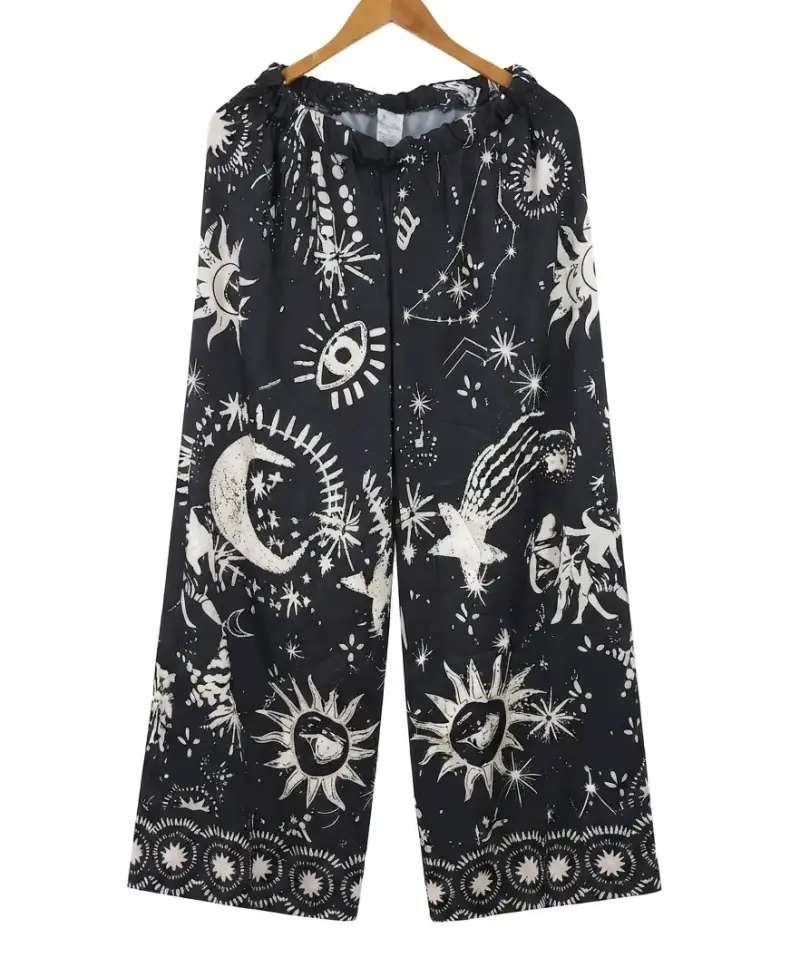 Pantalones anchos estampados astronómicos - 1
