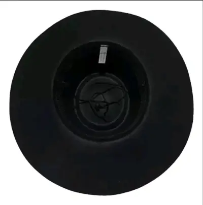 Sombrero de ala ancha negro con borla - miniatura 2