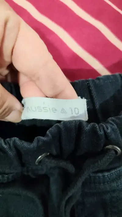 Jogger negros para niños talla 10 - miniatura 3