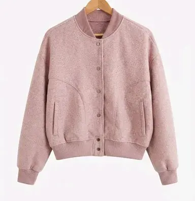 Chaqueta Bomber Rosa para Mujer - 1