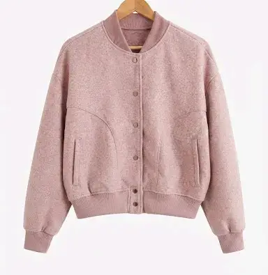 Chaqueta Bomber Rosa para Mujer - miniatura 1