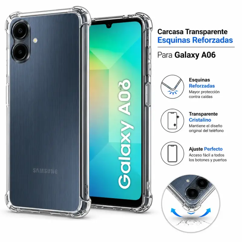 Carcasa transparente para Samsung Galaxy A06