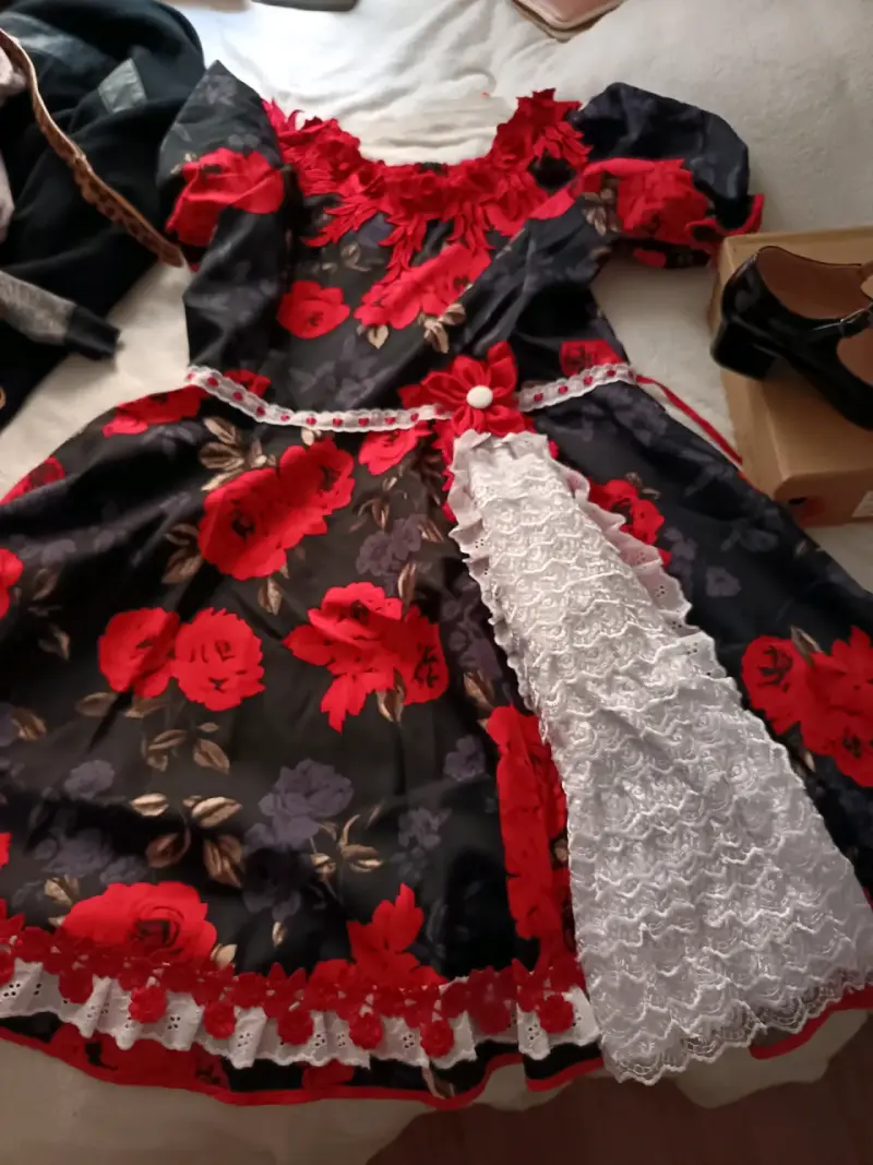 Vestido huasa china XL o L con zapatos 38 - 1