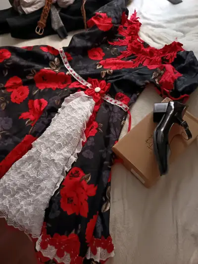 Vestido huasa china XL o L con zapatos 38 - miniatura 4