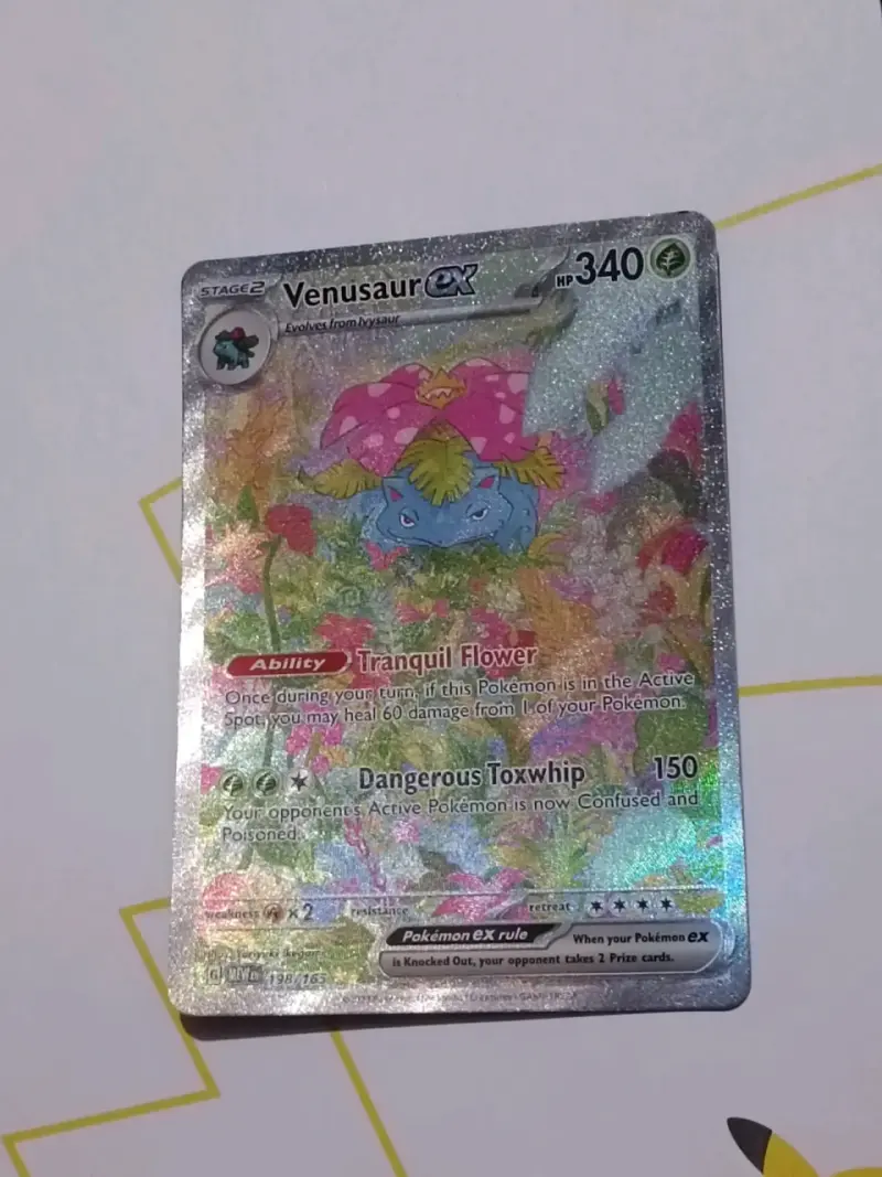 Carta Pokémon Venusaur EX holográfica