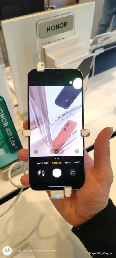 Honor 400 Lite 8+256GB Negro NUEVO SELLADO - miniatura 1