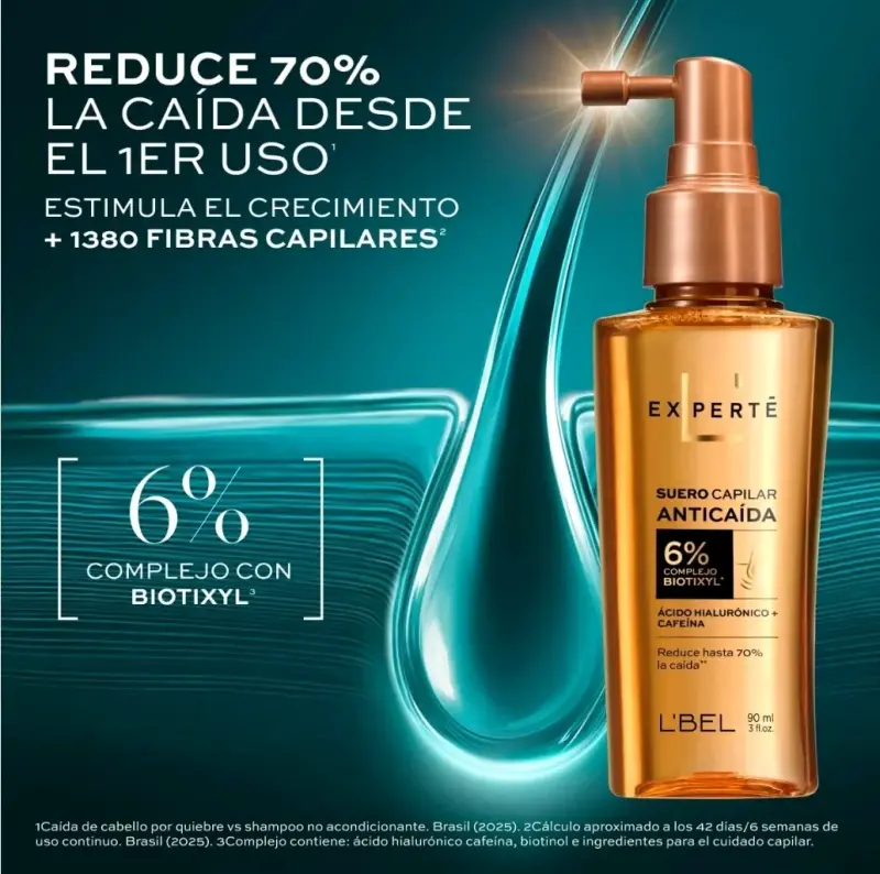 Suero Capilar Anticaída L'Bel Experté 90 ml