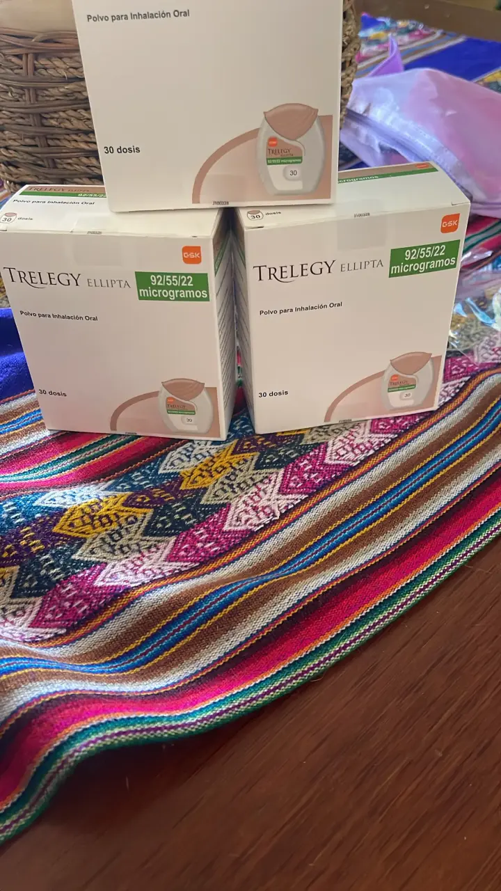 Inhalador Trelegy Ellipta 92/55/22 mcg 30 dosis