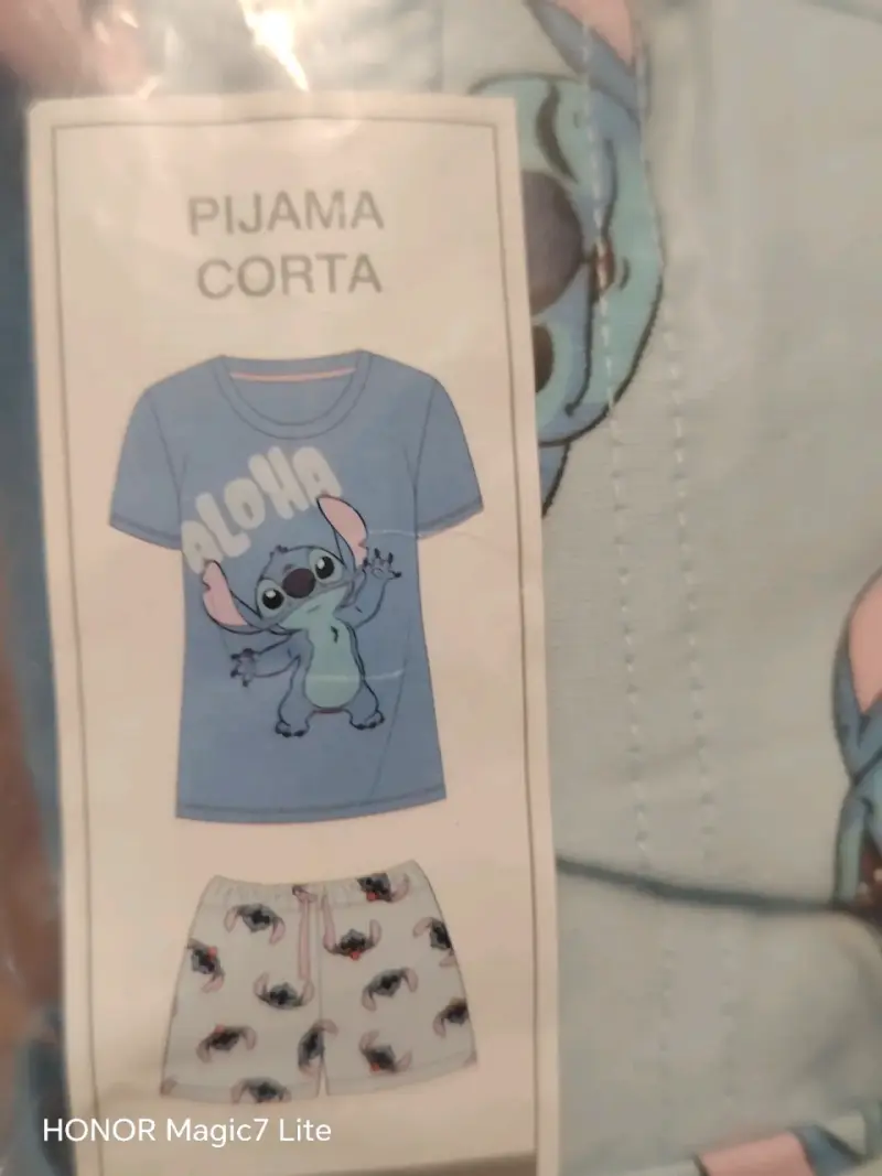 Pijama corto Stitch para mujer talla S - 1